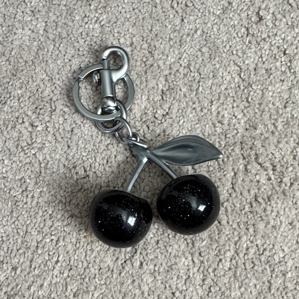 Unbranded Black Cherry Keychain, NWOT